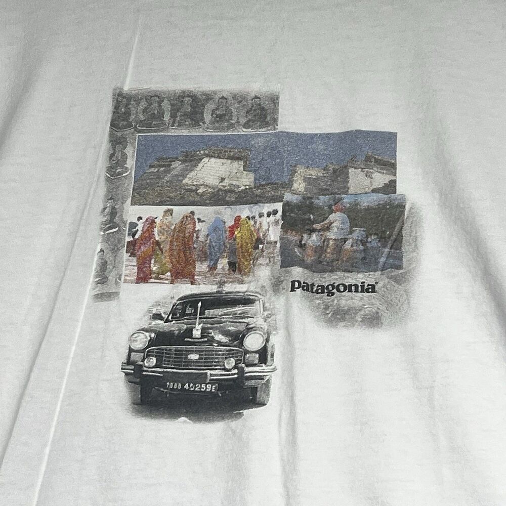 Vtg Patagonia Beneficial T's Short Sleeve T Shirt Men’s Large USA Organic Cotton - Picture 2 of 12
